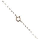 9ct Yellow Gold Purple Gemstone Heart Pendant and Chain 20"
