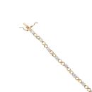 9ct Yellow Gold Cubic Zirconia Bracelet 7.5"