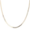 9ct Yellow Gold Square Curb Chain 20"