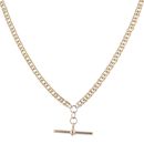 9ct Yellow Gold Albert Curb T-Bar Chain 18"