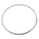 9ct White Gold 1.00ct Round Brilliant Cut Diamond Hinged Bangle