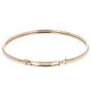 9ct Yellow Gold 0.05ct Diamond Bangle