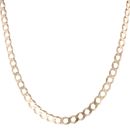 9ct Yellow Gold Curb Chain 22"