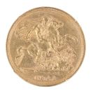 1896 Victoria Old Head UK Half Sovereign Coin