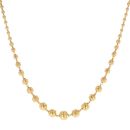 22ct Yellow Gold Graduated Bead Chain 16"