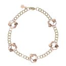 9ct Yellow and Rose Gold Clogau Fancy Bracelet 8"