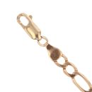 9ct Yellow Gold Figaro Bracelet 7.5"