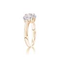 9ct Yellow Gold 2.00ct Lab Grown Diamond Trilogy Ring Lab Grown