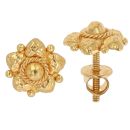 22ct Yellow Gold Flower Stud Earrings