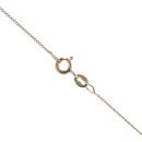 9ct Yellow and White Gold Cubic Zirconia Pendant and Chain 18"