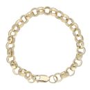 9ct Yellow Gold Belcher Bracelet 8"