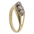 18ct Yellow Gold 0.30ct Brilliant Cut Diamond Trilogy Ring