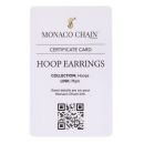 14ct Yellow Gold Monaco Classic Plain Hoop Earrings