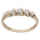 14ct Yellow Gold Cubic Zirconia Five Stone Ring