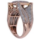 9ct Rose Gold 1.25ct Brilliant Cut Diamond Cluster Ring