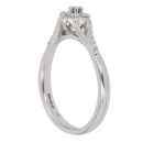 9ct White Gold 0.22ct Brilliant Cut Diamond Cluster Ring