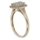 9ct Yellow Gold 0.36ct Brilliant Cut Diamond Cluster Ring
