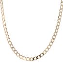 9ct Yellow Gold Curb Chain 22"