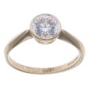 9ct Yellow Gold Cubic Zirconia Single Stone Ring