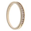 14ct Yellow Gold 0.25ct Brilliant Cut Diamond Half Eternity Ring