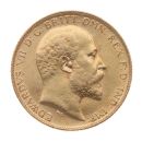 1909 Edward VII Large Head UK Half Sovereign Coin