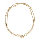 22ct Yellow Gold Duo Bead Bracelet 7"