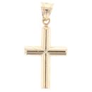 9ct Yellow Gold Plain Cross Pendant