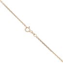 9ct Yellow Gold Smokey Quartz Heart Pendant and Belcher Chain 18"