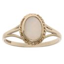 9ct Yellow Gold Opal Single Stone Ring