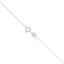 9ct White Gold 0.05ct Diamond Cross Pendant and Chain 18"