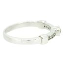 9ct White Gold 0.20cts Diamond Rub over Ring