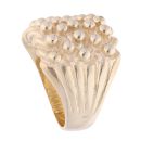 9ct Yellow Gold Heavyweight 5 Row Keeper Ring