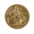 1890 Victoria Jubilee Head UK Full Sovereign Coin