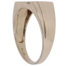 9ct Yellow Gold 0.06ct Diamond Square Signet Ring