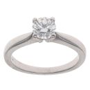 Platinum 0.60ct Brilliant Cut Diamond Solitaire Ring