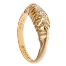 18ct Yellow Gold 0.20ct Brilliant Cut Diamond Five Stone Ring