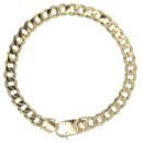 9ct Yellow Gold Curb Bracelet 9"