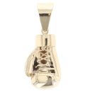 9ct Yellow Gold Plain Boxing Glove Pendant