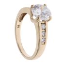 9ct Yellow Gold Cubic Zirconia Solitaire Ring