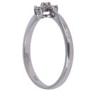 18ct White Gold 0.15ct Brilliant Cut Diamond Cluster Ring