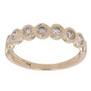 9ct Yellow Gold 0.50ct Brilliant Cut Diamond Half Eternity Ring