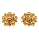 22ct Yellow Gold Floral Stud Earrings