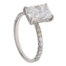 Platinum 2.50ct Emerald Cut Diamond Solitaire Ring