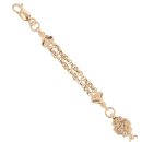9ct Yellow Gold T-Bar Fancy Bracelet 7"