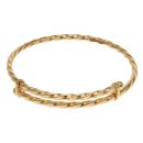 22ct Yellow Gold Children's Twist Expanding Bangle