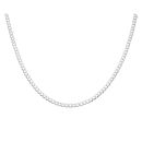 Silver Curb Chain 20" By Icesia