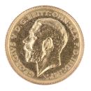 1915 George V Large Head Australia Half Sovereign Coin