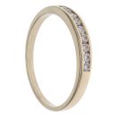 9ct Yellow Gold 0.25ct Brilliant Cut Diamond Eternity Ring