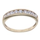 9ct Yellow Gold Cubic Zirconia Eternity Ring