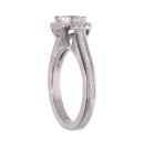 Sterling Silver Cubic Zirconia Solitaire Halo Ring by Icesia